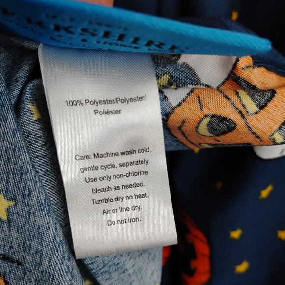 New Peanuts Snoopy Spooky Halloween Queen Sheet Set Pumpkin Navy Blue Stars Moon - Picture 7 of 8